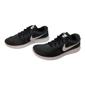 Nike Free RN Running Shoes Black & White Lightweight Women's size‎ Size 9.5
